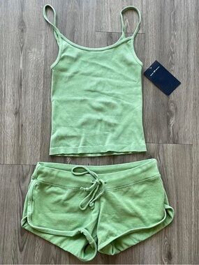 brandy melville rare matcha green skylar tank top limited edition summertime